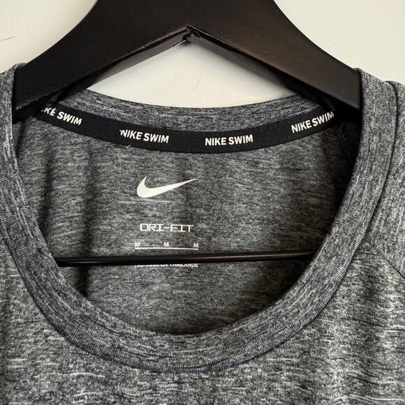 Nike Mens Hydroguard Swim Shirt Gray UPF 40+ - M - Picture 3 of 7